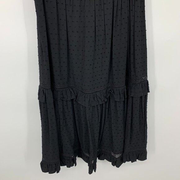 Kate Spade Dress Black Swiss Dot Sleeveless Midi Tie Neck NWT - Picture 7 of 12